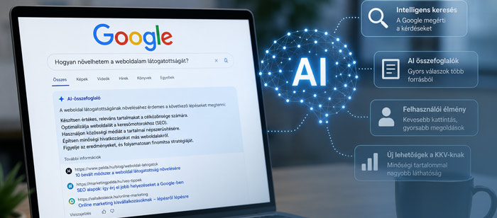 Hogyan v�ltoztatja meg az AI a Google keres�t �s a v�llalkoz�sok l�that�s�g�t?